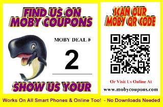 MOBY COUPONS Scan or Click ME